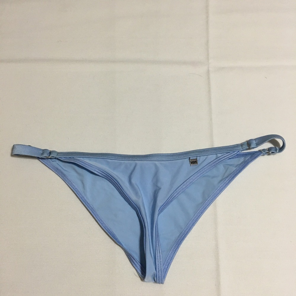 Wicked Weasel Bikini Bottom Women Small Blue Adjustable Side String